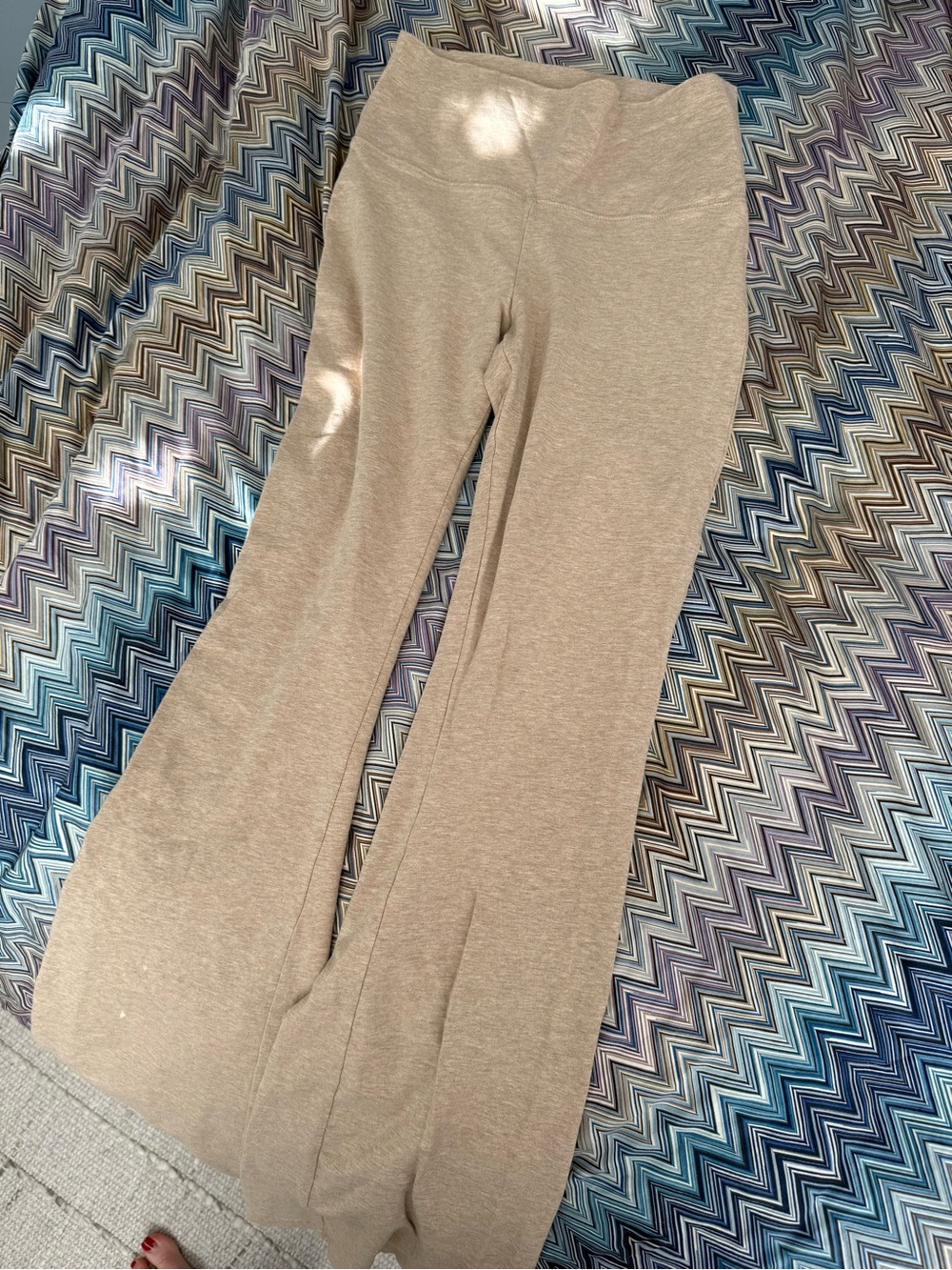 Aritzia TNA Flare Pants in Taupe